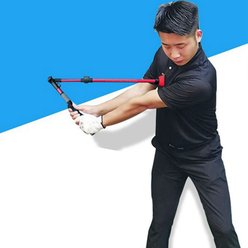 

ELOS-Caiton Folding Golf Swing Training Stick Posture Corrector Practice Swing Training Aids Red