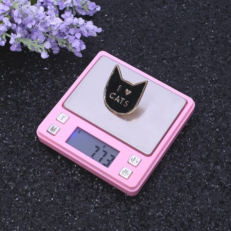 Digital Gram Scale with LCD Blue Backlight Dispaly 200g/0.01g Pocket Scale Pink