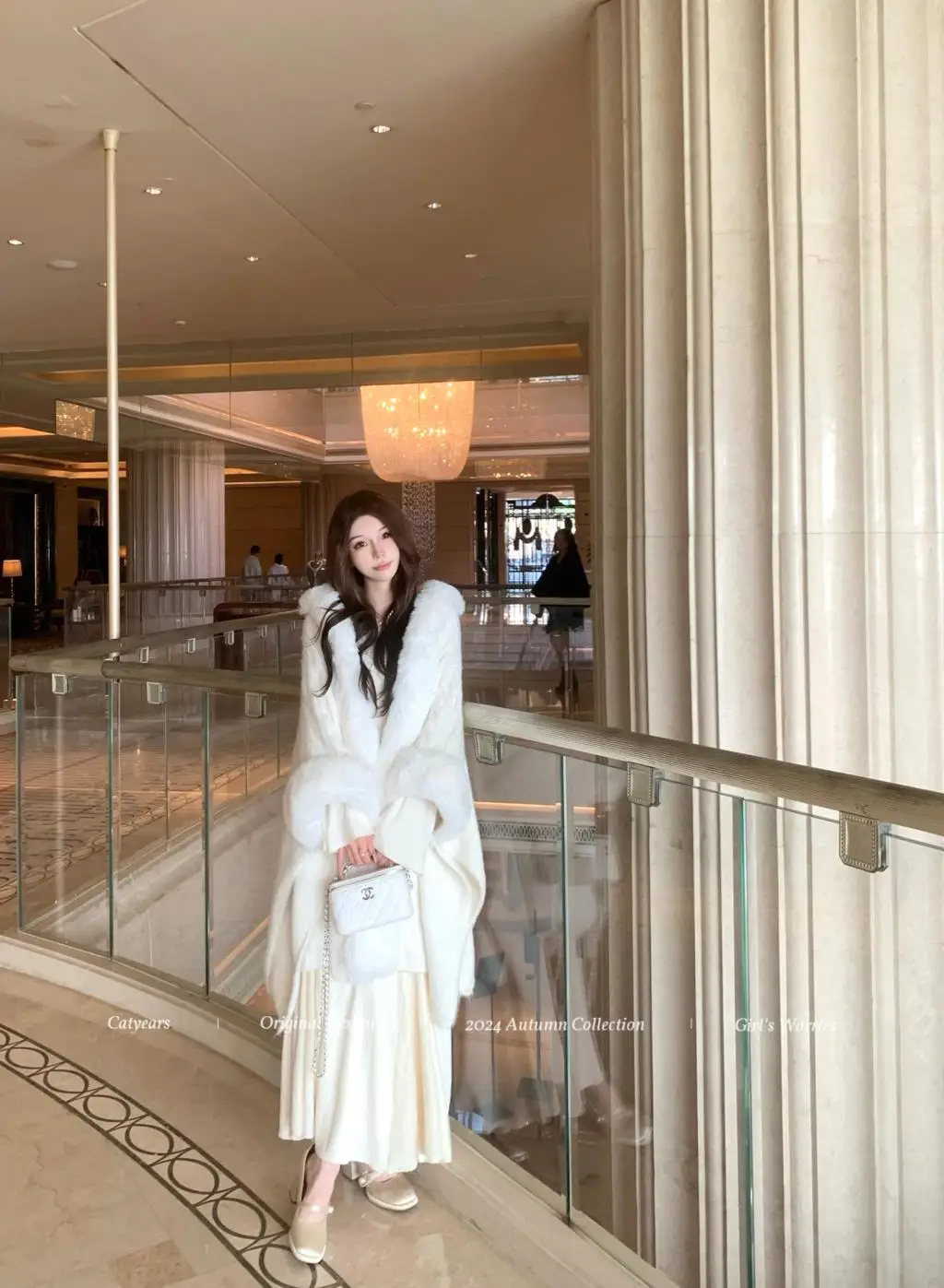 Vestidos de punto nuevos de otoño e invierno para mujer, cuello alto, manga acampanada, encaje de retazos, corte sirena, moda coreana, Vestidos para mujer