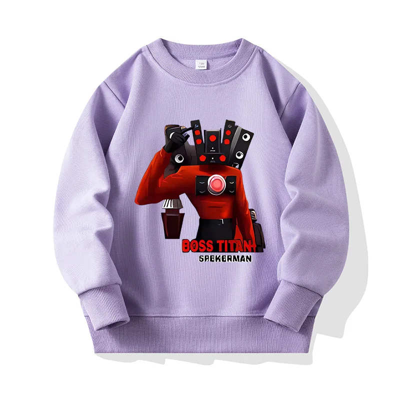 

Kids boys Skibidi Toilet Hoodie Anime Character Print Cosplay Sweatshirt Youth men Titan Speakerman Pullover