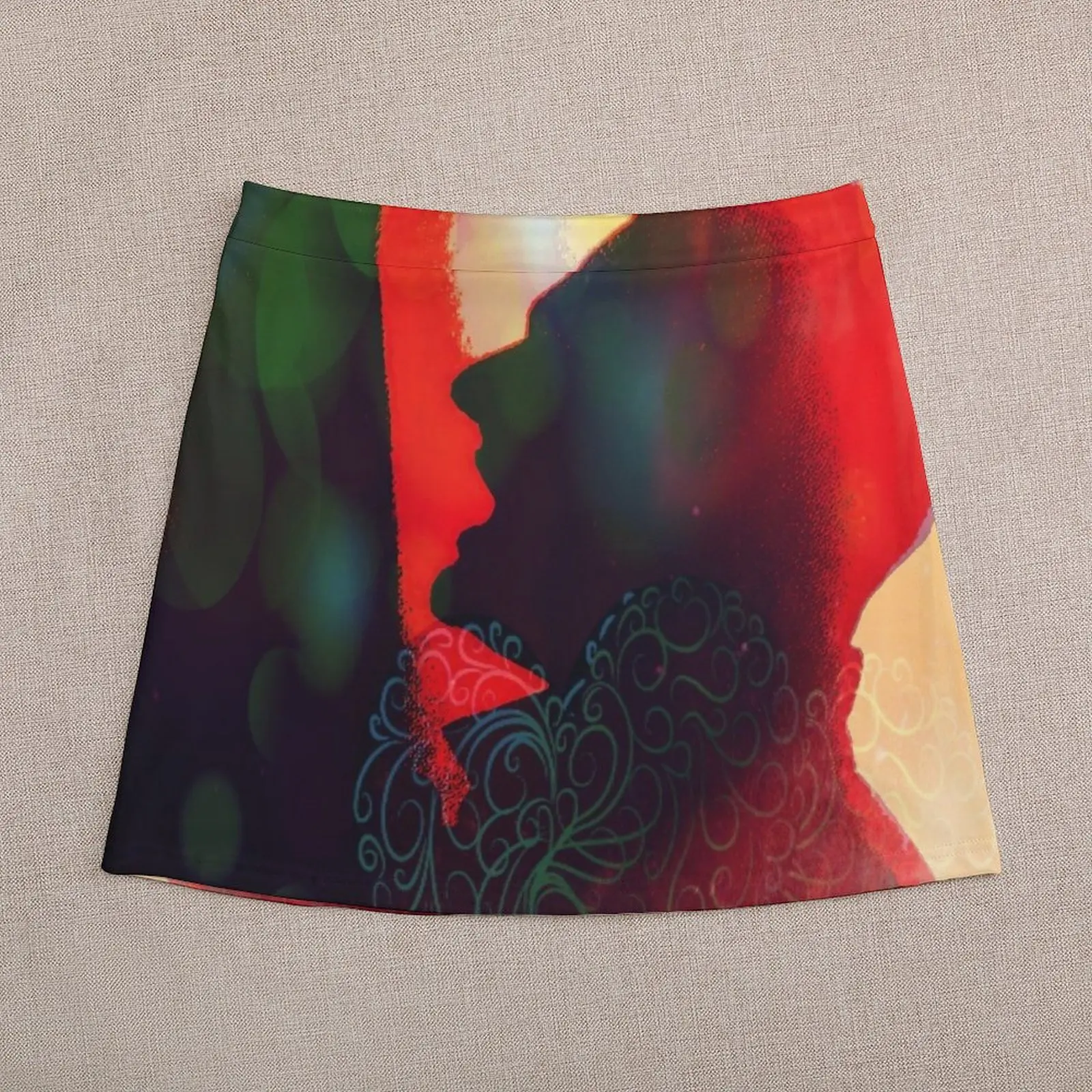 Elements Erasure Andy Graphic Eye Voodoo Mini Skirt 90s vintage clothes women clothes