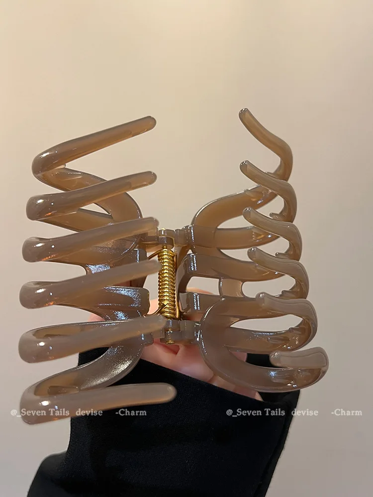 Large Hair Clip Thick Hair Women Hair Pins Matte Hairpin Elegant High End Hair Accessories