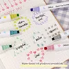 6 Colors Stamp Double Headed Art Markers Highlighter Pen Star/Heart/Moon/Drop/Square for Scrapbook Diary Poster Christmas Card 4