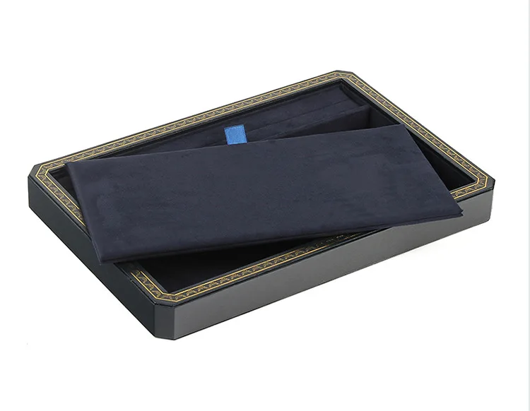 Fashion PU Leather Jewelry Ring Jewelry Display Organizer Box Tray Holder Earring Jewelry Storage Showcase