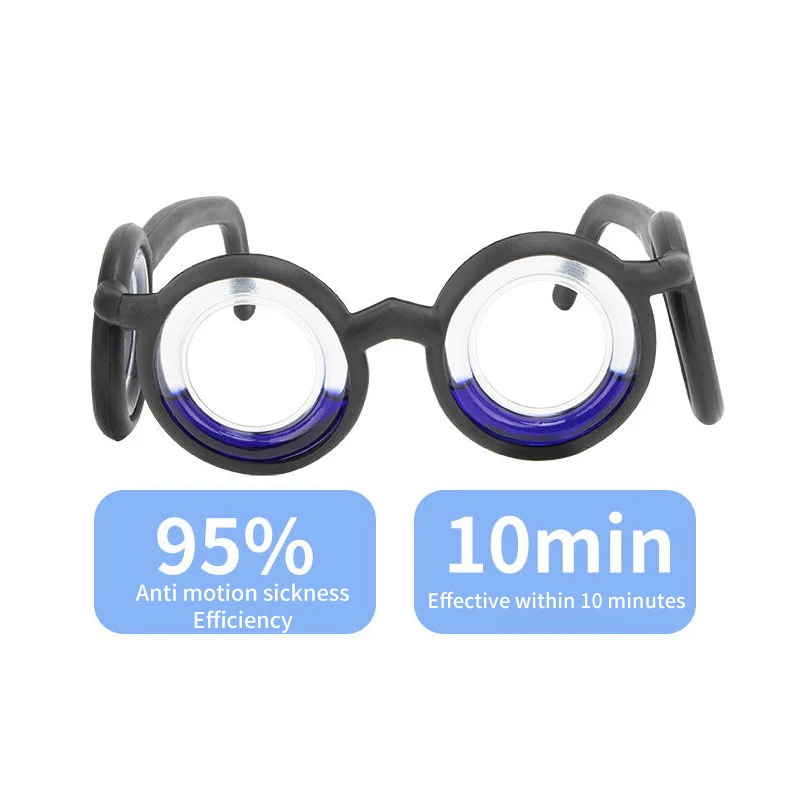 Anti-Motion Sickness Liquid Glasses Portable Lensless Driving Sickness Goggles 1Pcs Anti-Sickness Glasses For Children Adult anti vertigo glasses