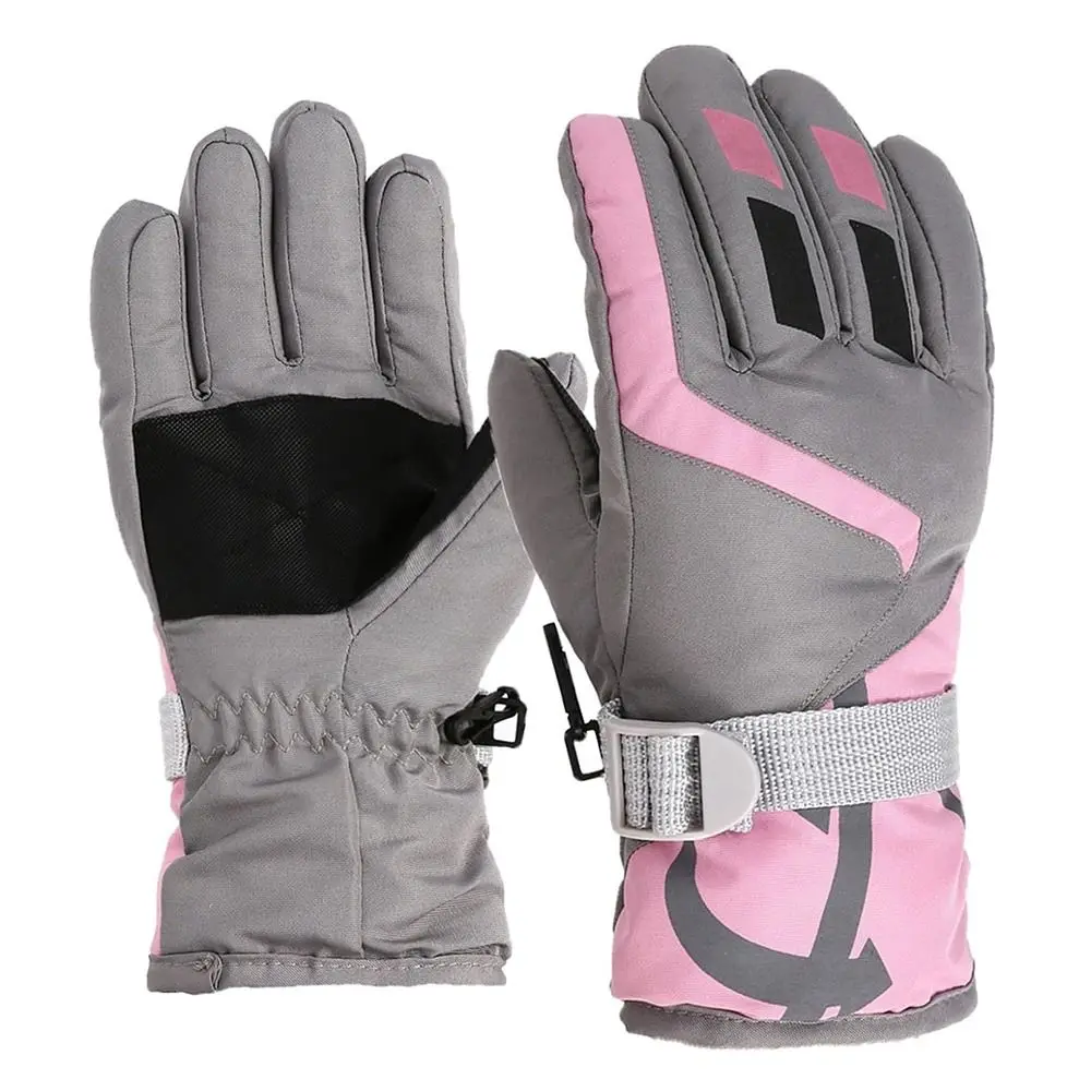 Cute Windproof Children Ski Gloves Non-slip Thicken Warm Kid Gloves Waterproof Winter Warm Snow Snowboard