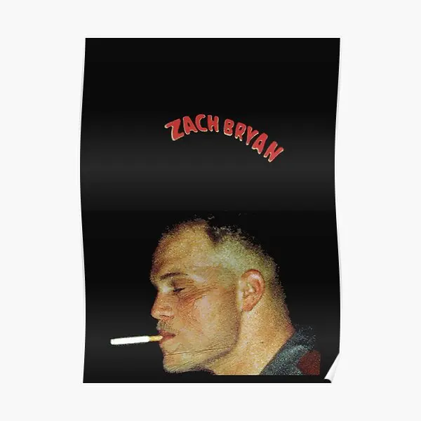 

Музыкальный постер Zach Bryan на тему страха и пятен, Декор, украшение для комнаты, настенная роспись, Современная винтажная забавная картина без рамки