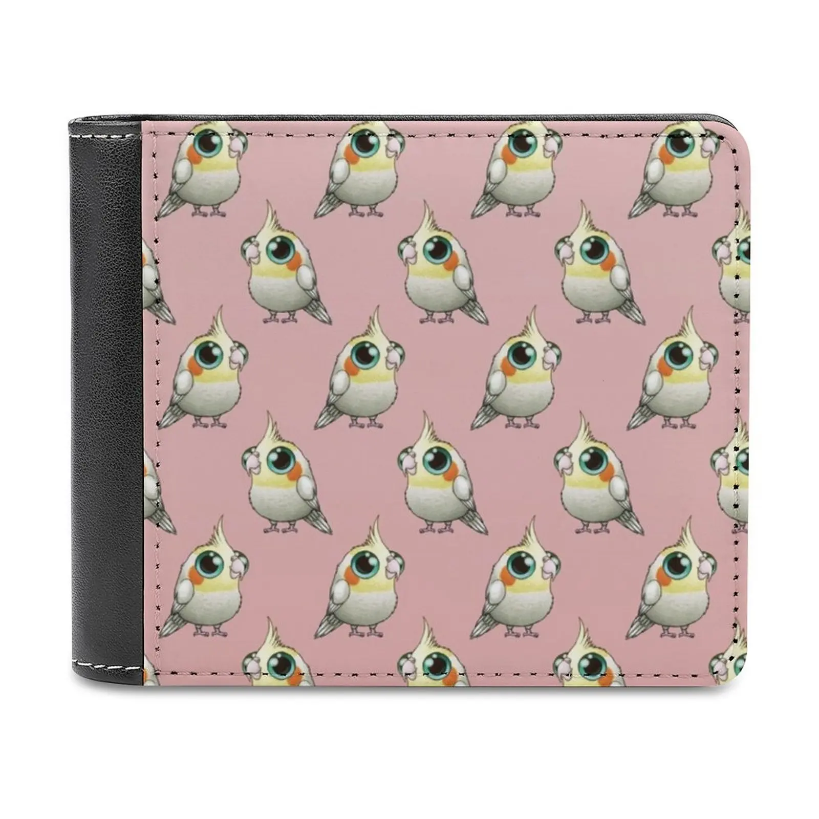 

Симпатичный толстый кошельк для мужчин, Женский кошелек, короткие мужские кошельки, кошелек для кредитных карт для мужчин, кошелек для денег, милая Толстая птица, круглые большие глаза