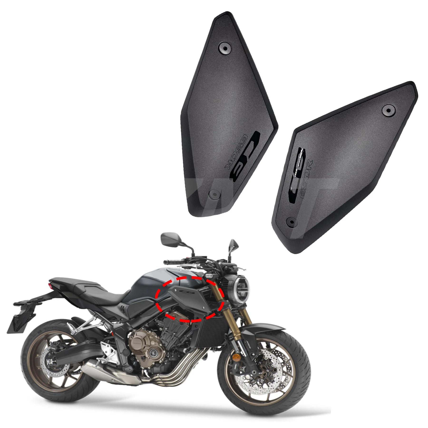 

For Honda CB650R CBR650R CBR 650R 2019 2020 2021 Motorcycle Tank Frame Side Panel Cover Shell Protector Fairing Air lntake Cover