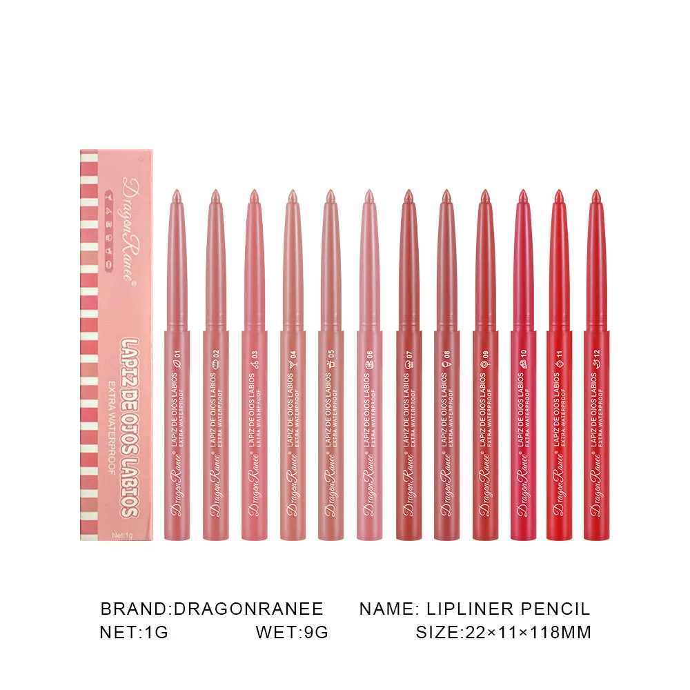 Lip Liner Pencil Lipstick Pigment Matte Velvet Outline Lips Contour Line Makeup