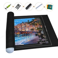 Professional Puzzle Roll Mat Blanket Felt Mat up to 1500/2000/3000 Pieces Accessories Puzzle Portable Travel Storage Bag 1