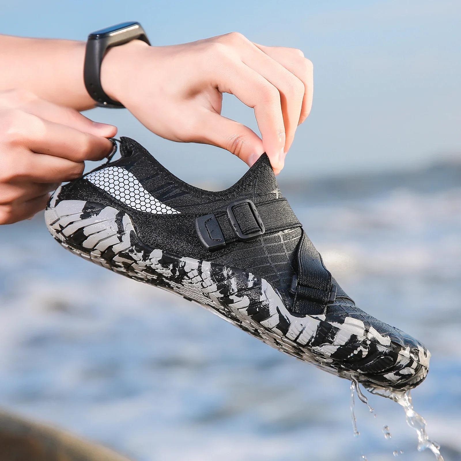 Water Sport Shoes Quick Dry for Women Men Breathable Elastic Footwear Surfing Beach Sneakers Comfortable Trekking Hiking Shoes