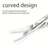 Stainless Steel Nose Hair Scissors For Facial Hair Trimming&Grooming -Ideal For Eyebrows, Eyelashes, Moustache, Beard, Nails 2