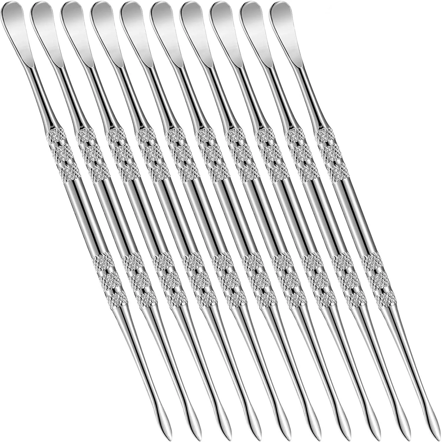 10 Pieces Wax Carving Tool 4.75 Inch Stainless Steel Clay Sculpting Tool Rainbow
