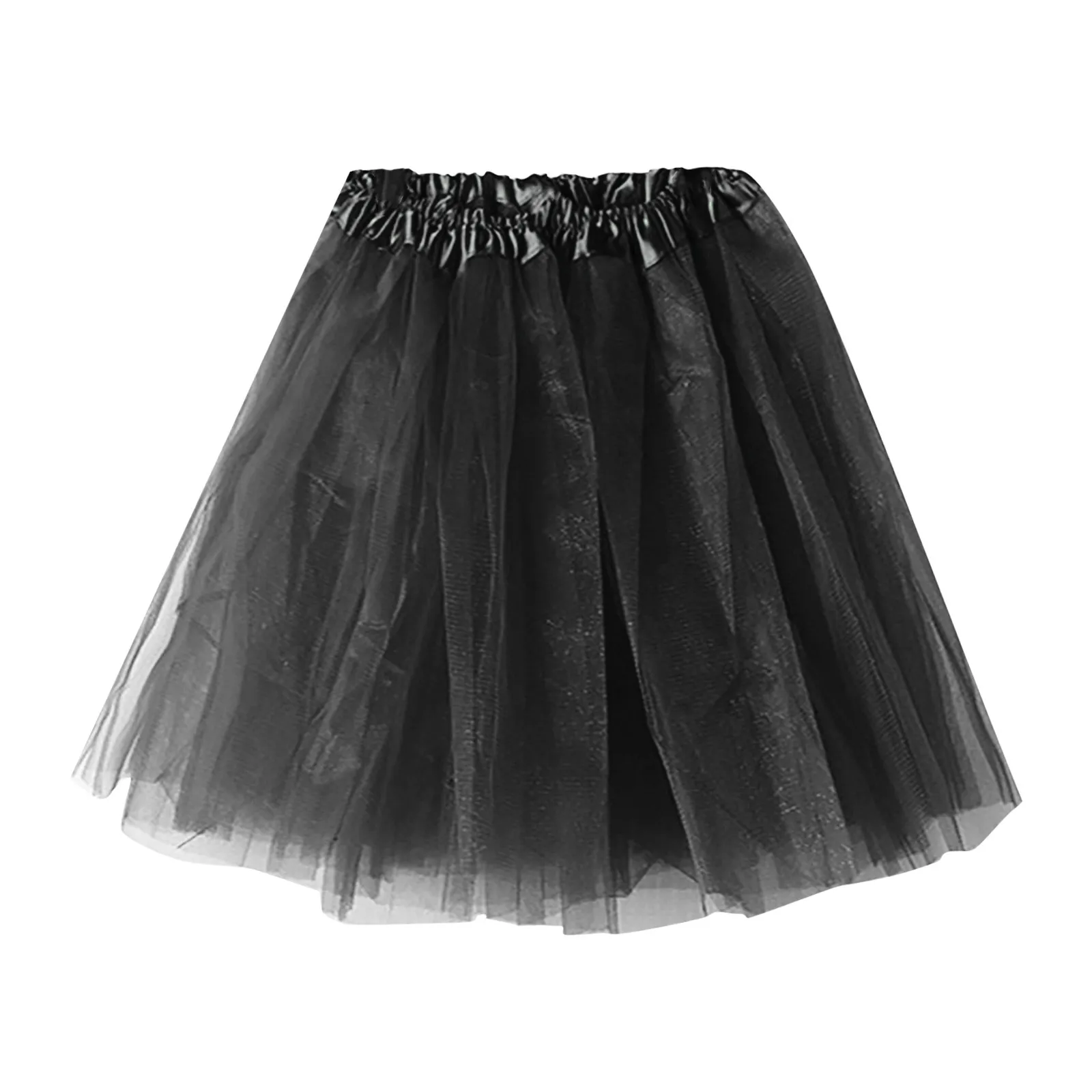 Ladies Soild Color Dress Short Fashion Pleated TUTU Dance Skirt Summer Women Skirt Streetwear 3