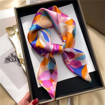 Luxury Square Silk Scarf 1
