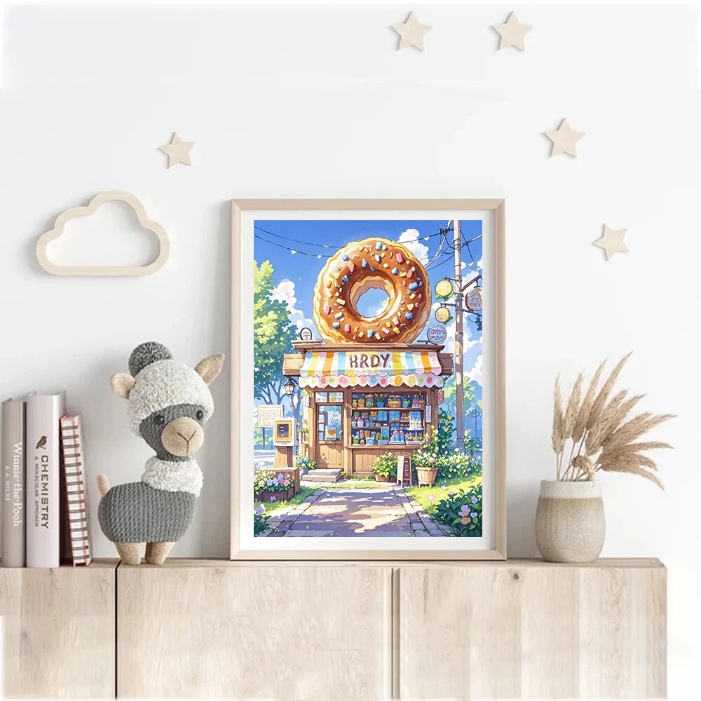 DIY Diamonds Painting Novelty 2025 Cartoon House Full Diamond Mosaic Embroidery Cross Stitch Kits Home Decoration Adult Crafts - 2