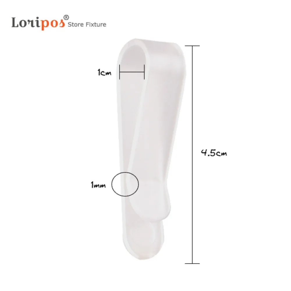 100pcs/lot Plastic Folder Clip Shirt Collar Or T-shirt Clip Pins Dress Garment Packaging Clear Snap