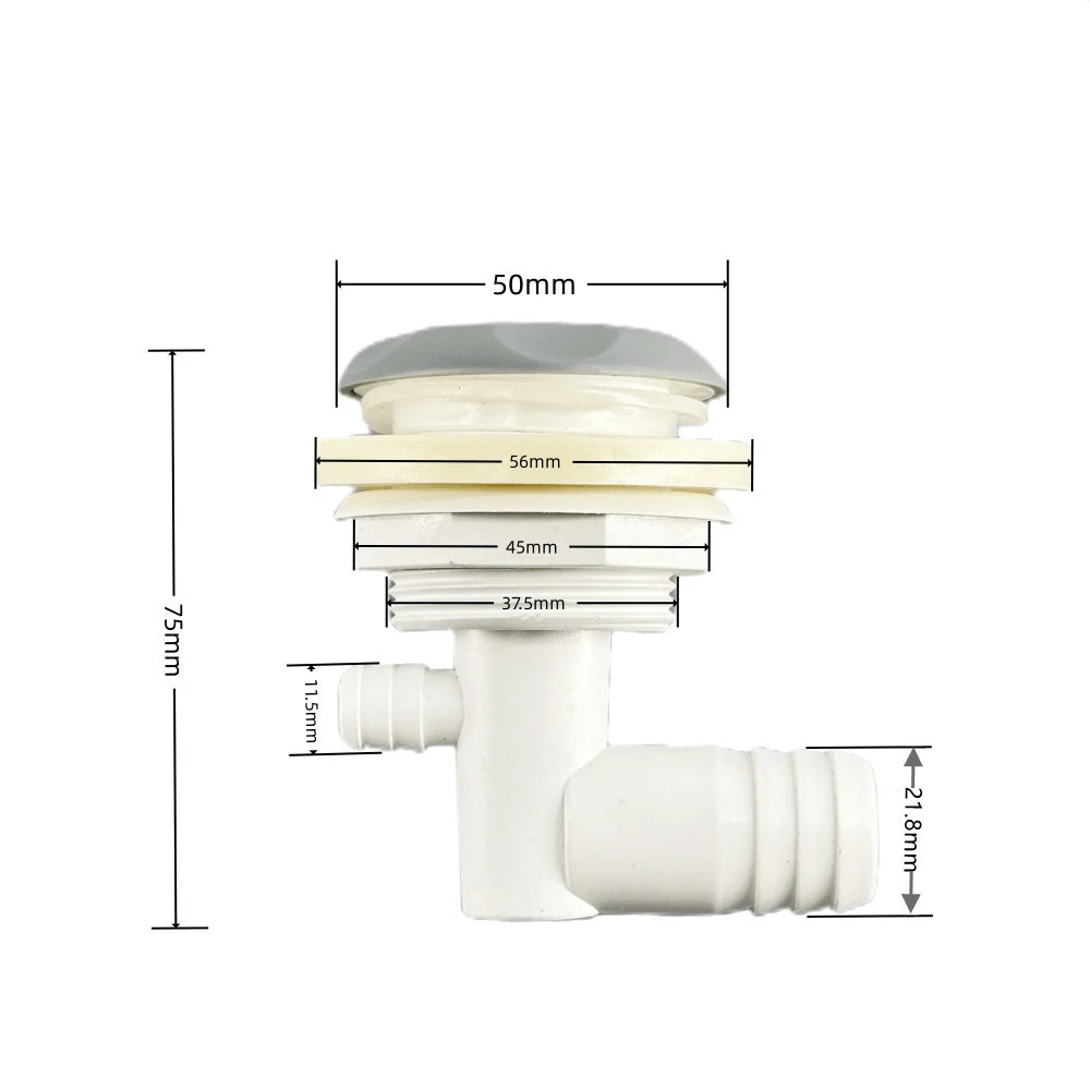 &Phi;50mm Cover Single Hole Adjustable Bathtub Spa Nozzle ABS Cover PVC Body Massage Bathtub Bubble Nozzle Hot Tub Water Jet