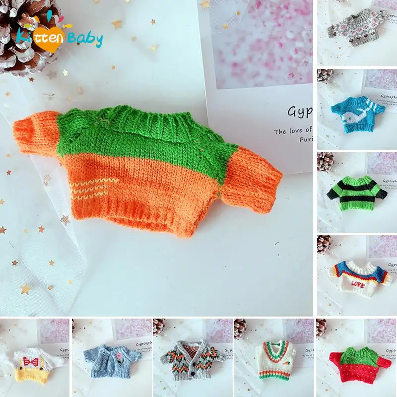 Doll Clothes 1PC For 20cm Idol Dolls Accessories Plush Sweater Stuffed Toy Outfit For Korea Kpop EXO