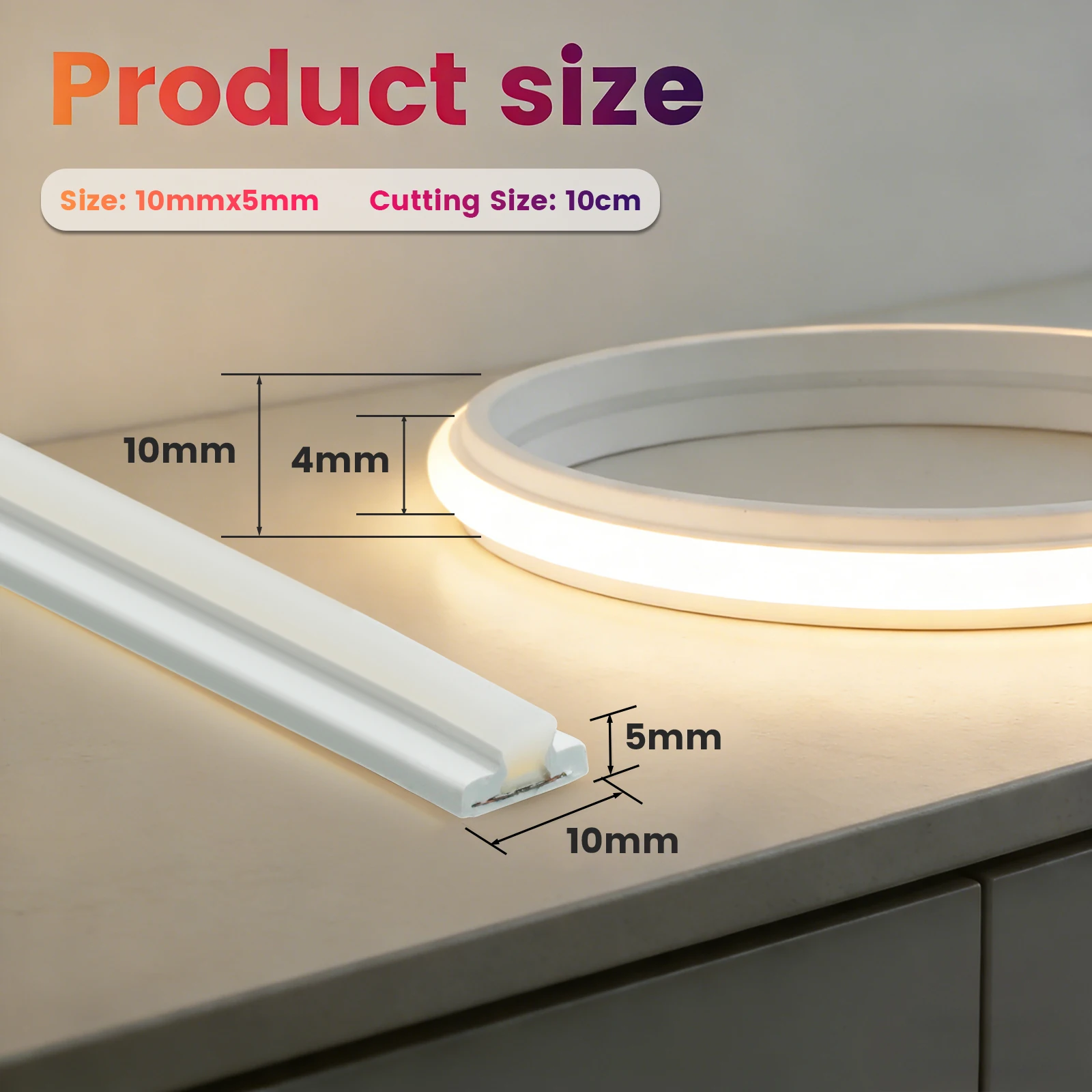 디밍 가능 220V COB LED 스트립 230V 240LEDs/m 밝기 조절 가능 LED 캐비닛 조명 COB 스트립 방수 접착 테이프