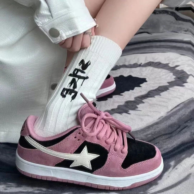 Pink Star Platform Sneakers - Kawaii Fashion Shop