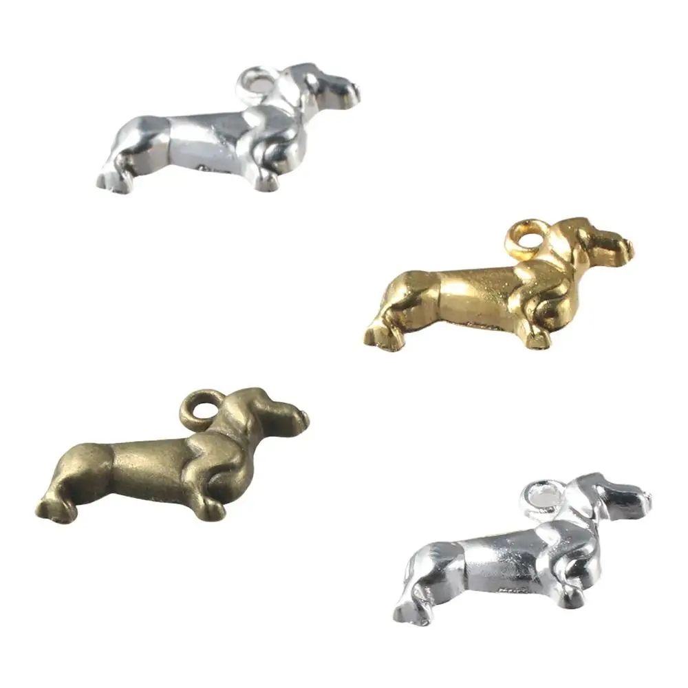 

Bronze, silver, bright silver, gold Dog Shape Charms Alloy Pet Puppy Cute Metal Pendent Vintage Alloy Pet Charms