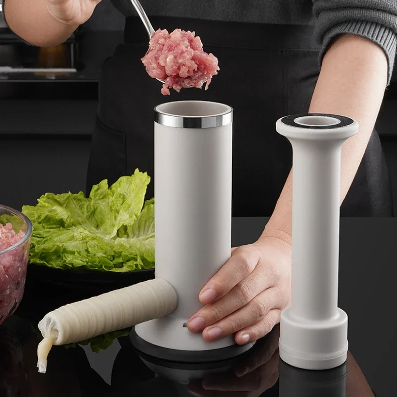 Large Manual Sausage Stuffer Maker with Meatball Mold Dual Use Homemade Sausage Filler Tool for Kitchen Meat Maker Machine  json