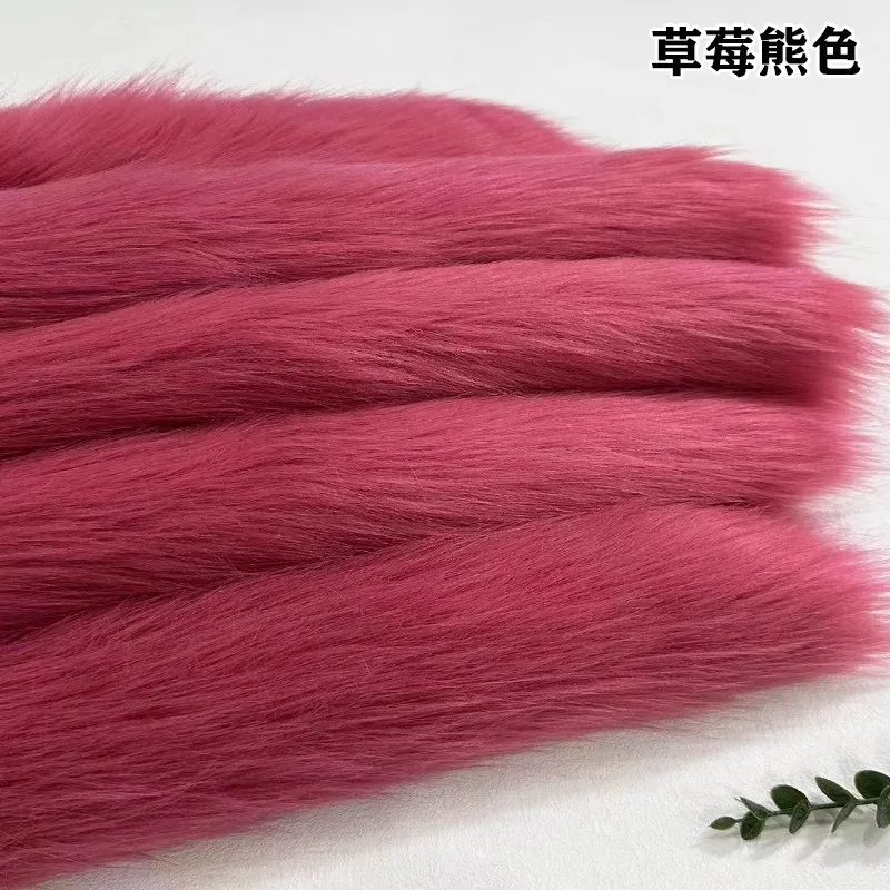 핑크 레드 화이트 그레이 블랙 컬러 모조 여우 모피 패브릭 50*50CM DIY 바느질 코트 Homedecor 베개 가짜 모피 패브릭