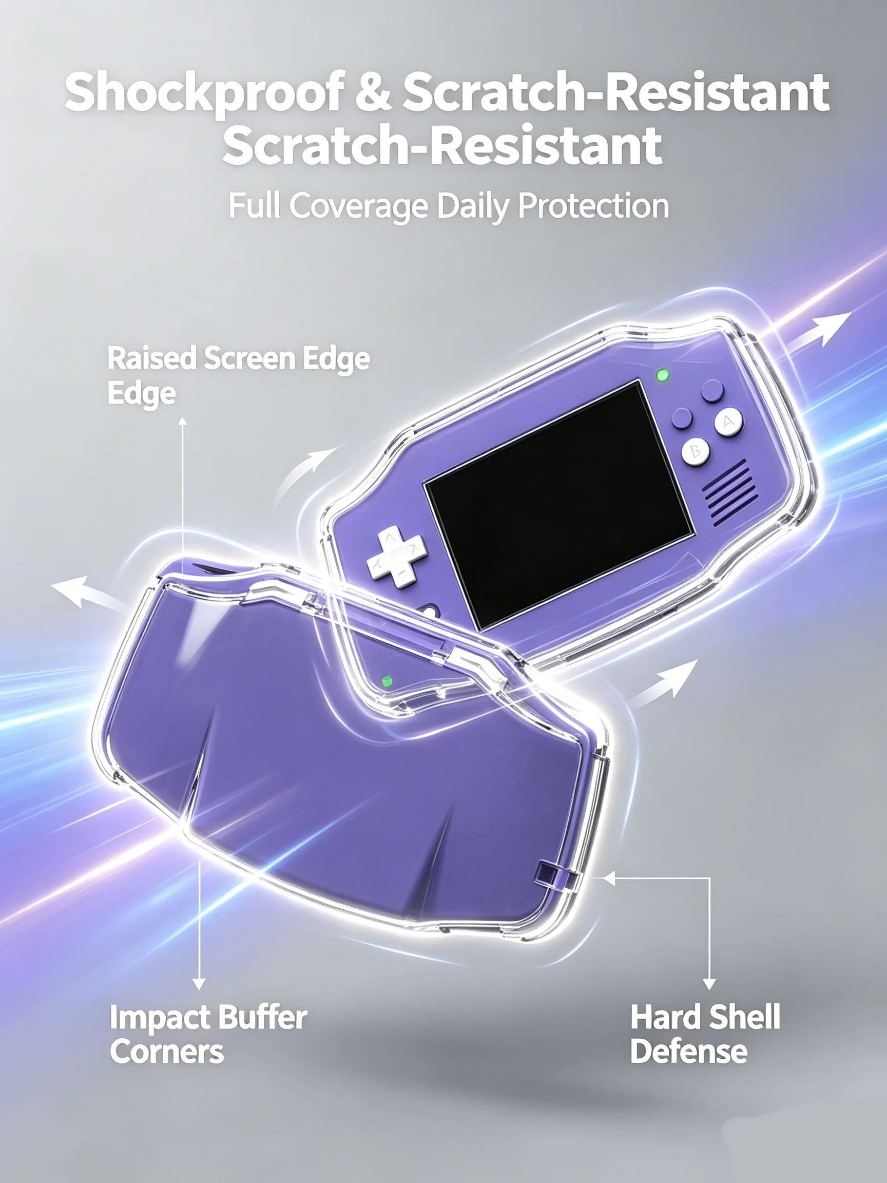 Enhanced Protective Soft Carrying Case for Retro Handheld Console - Shockproof Portable Shell Pouch