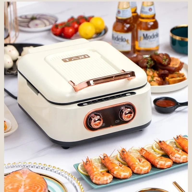 Deepened Removable Electric Griddle Double Sided Heating Floating Household Breakfast Pancake Maker Nonstick Cooking Appliance 5