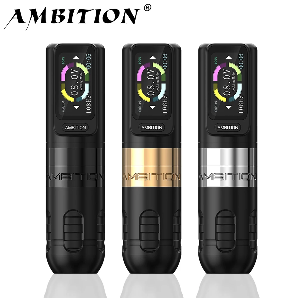 Ambition Zetton Wireless Tattoo Machine Pen 4.0/3.5mm Stroke