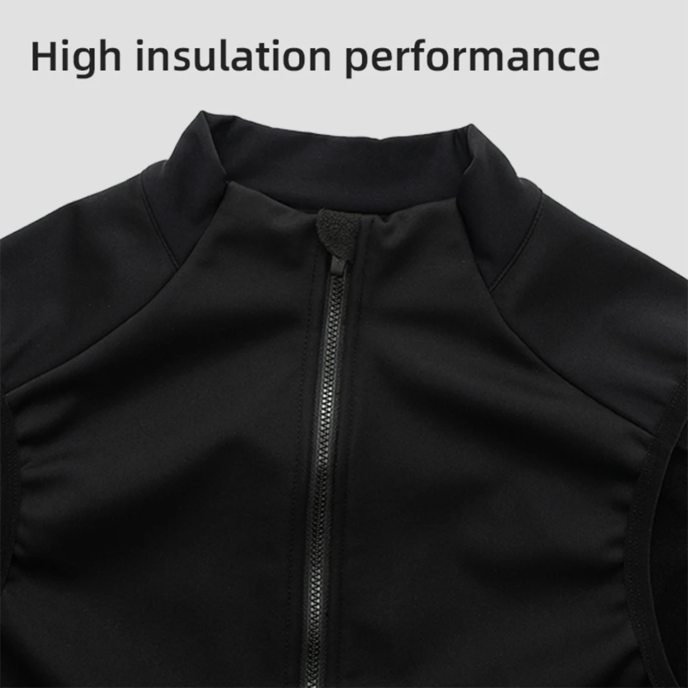 YKYWBIKE Cycling Gilet Bicycle Vest Thermal Winter Windproof 2 Way Zippers Road Bike Anti-Splash Cycling Windbreaker cycling vest cycling windbreaker