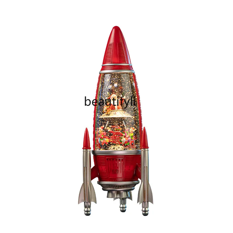 Boy birthday gift rotating projection music box christmas gift ornament