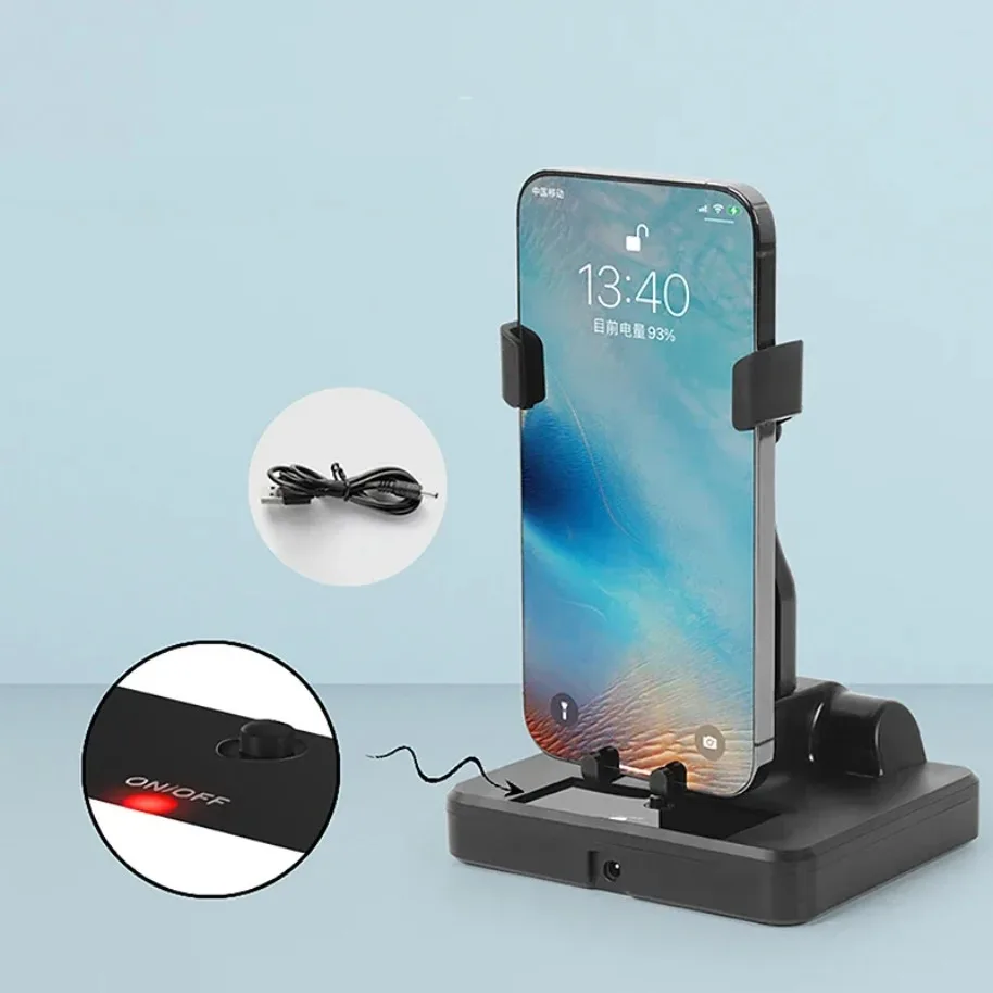 Automatic Swing Mobile Phone Stand Holder Desk Mute Shaker Automatic Swing Shake For Smartphone Wiggler Pedometer Brush Stepper