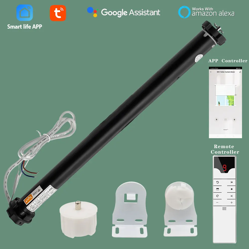 Tuya Redo Wifi Window Blinds Motor Mqtt 100240v Curtain Opener