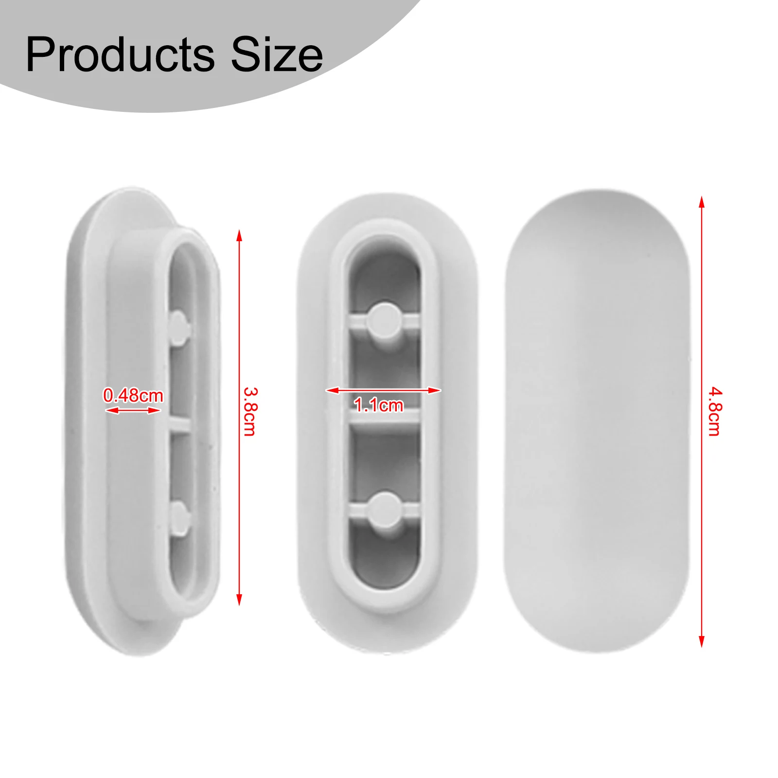 Bathroom Accessories Sets 12x Toilet Seat Top Cover Cushion Protect Shock-proof Bumpers ABS+TPE Replacement Pads Parts
