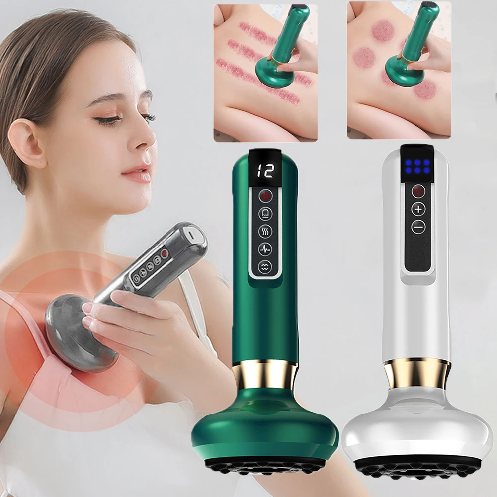 Electric Vacuum Cupping Massager GuaSha Scraping Cupping Therapy Anti