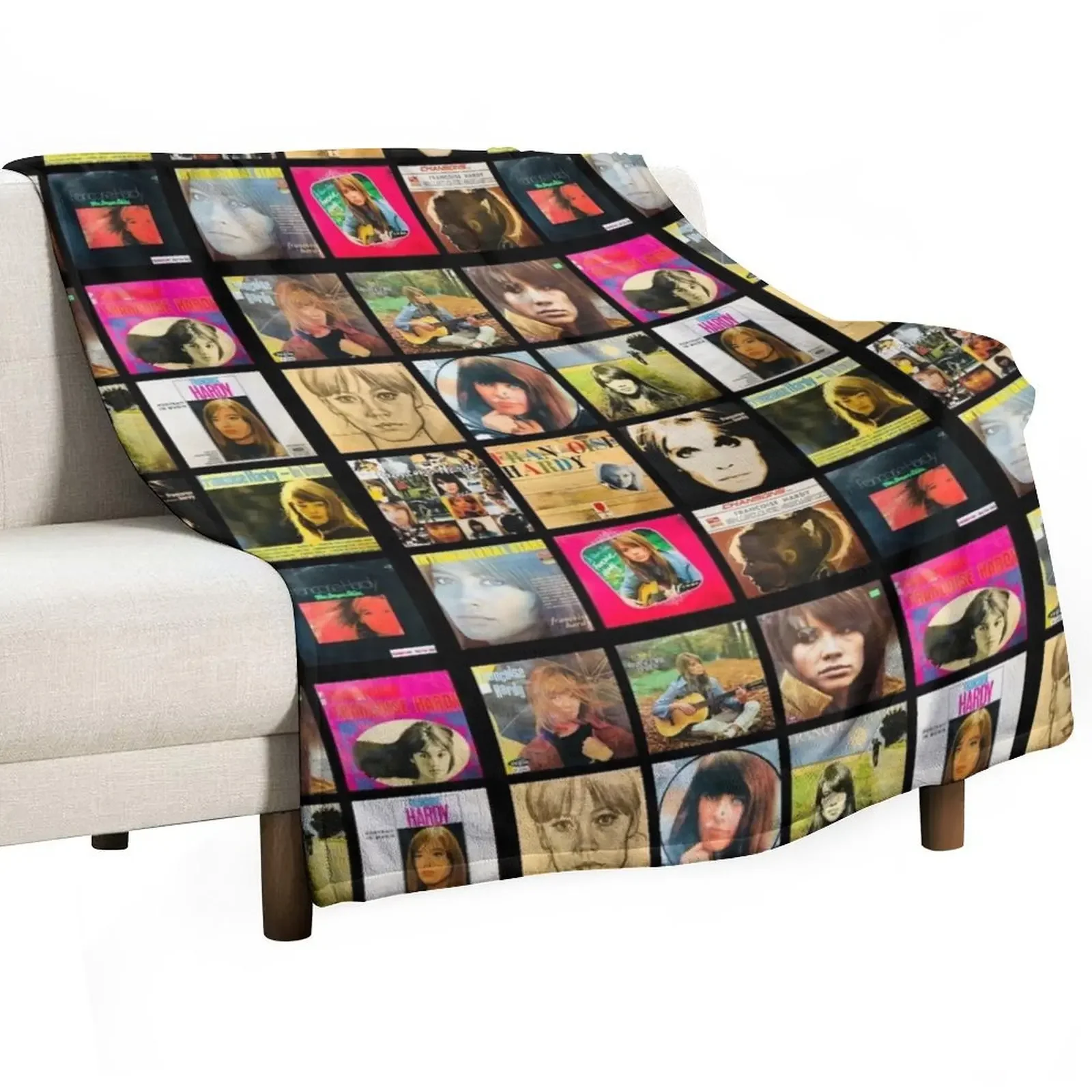 

Franoise Hardy - Albums Throw Blanket Polar Plaid Blankets