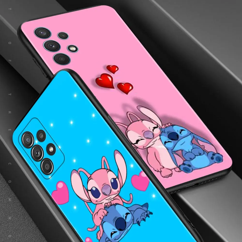 Phone Case For Samsung Galaxy A12 A52 A51 A32 A21s A71 A02s A32 A22 A72 A52s A31 A41 A03 A13 A02 Cover Pink stitch