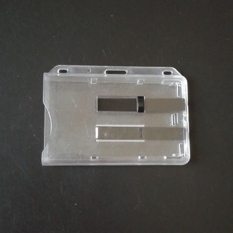 ID Tag Card Holder Double Sided Slot For PC Working Permit Employee Pass Work Card card holder id card case id card holder