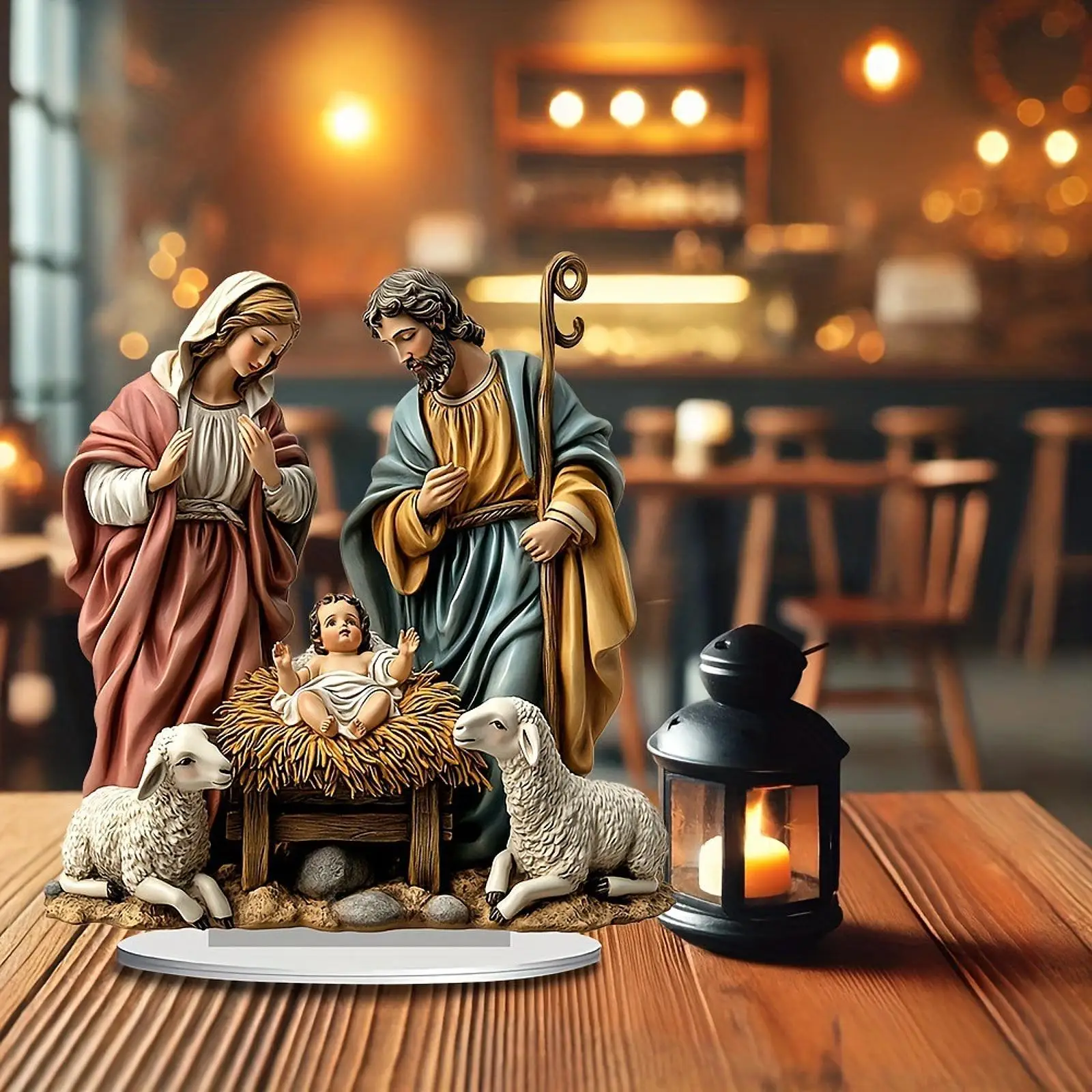 Crèche De Noël, Statuette De La Naissance De Jésus, Cadeau