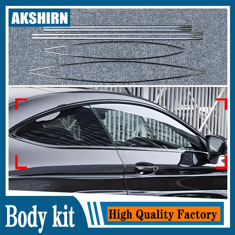 

Car Styling black Window Sequins Decoration Cover Trim For Mercedes Benz E coupe E53 W238 2016-2023 Auto Accessories