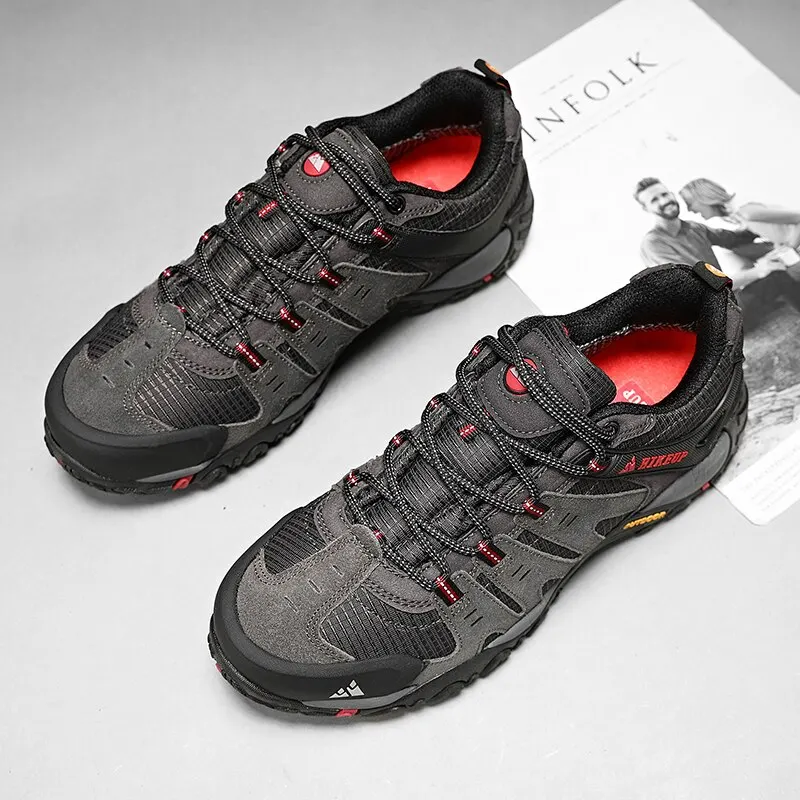 Hikeup herren wanderschuhe wildleder outdoor schuhe verschleiß feste männer trekking wander jagd taktische turnschuhe – Detail 34