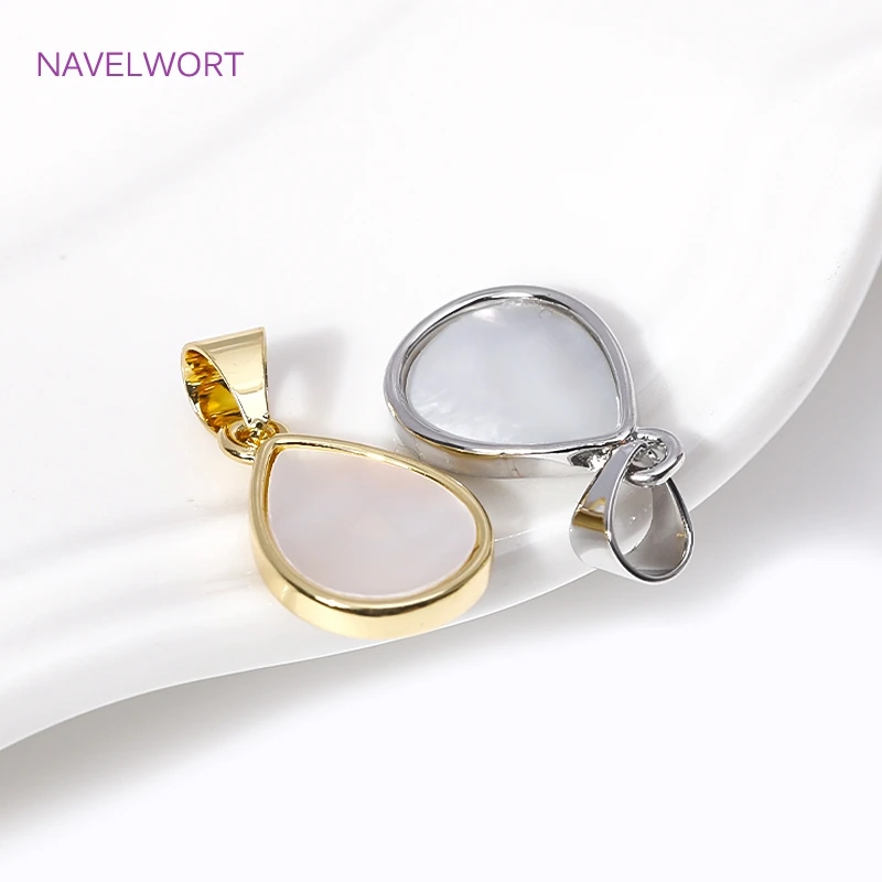 Trendy Multi Styles Charms 18K vergoldetes Messing eingelegte Muschel Charms Anhänger für DIY Schmuckherstellung Halskette Zubehör – Detail 40