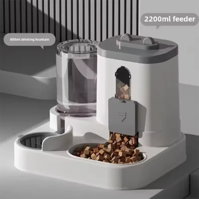 Automatic 2-in-1 Feeder Dog Food Bowl and Water Feeding Device Pet Large Food Dispenser Puppy Pet Kitten Bowl Accessories Automatic 2-in-1 Feeder Dog Food Bowl and Water Feeding Device Pet Large Food Dispenser Puppy Pet Kitten Bowl Accessories