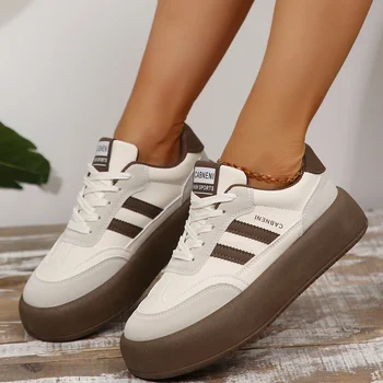 Women Sneakers Spring Autumn Thick Sole Casual Board Shoes Women Soft Sole Inside Increase Training Sneakers Zapatos De Mujer 1