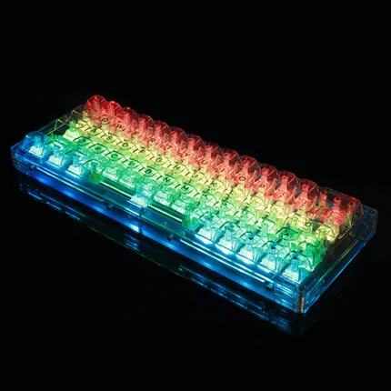 Keysland-sa Perfil Keycaps pc Transparente Rgb para Cherry mx Switches 143 Chaves Gateron Kailh Caixa Ttc Teclado Mecânico