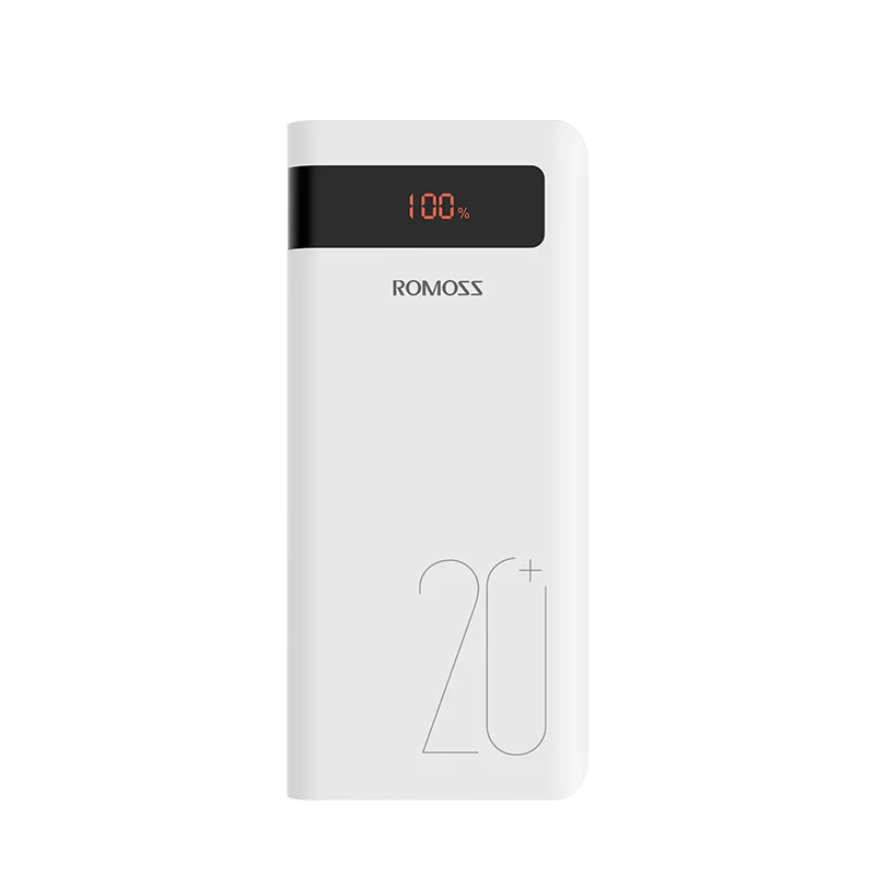 ROMOSS Sense6PS+ Power Bank 20000mAh USB Type C PD Fast Charging Powerbank Quick Charge 3.0 External Battery For Xiaomi iPhone power bank 10000 Power Bank