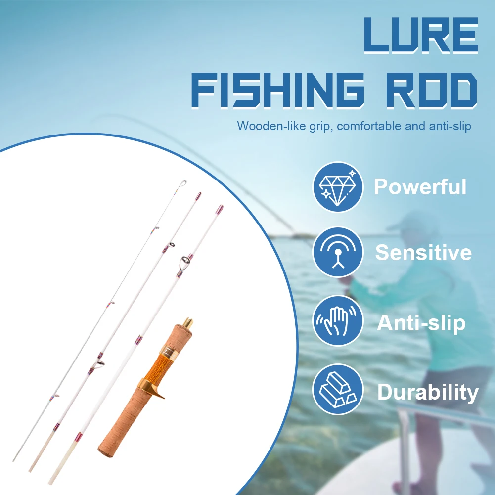Ejection Fishing Rod Four-Section Portable Travel Stream Fiberglass Trout Rod XUL Super Soft and Ultra Light Fishing Pole